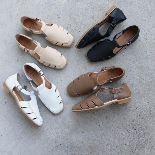 Leather shoes sandals RP-533