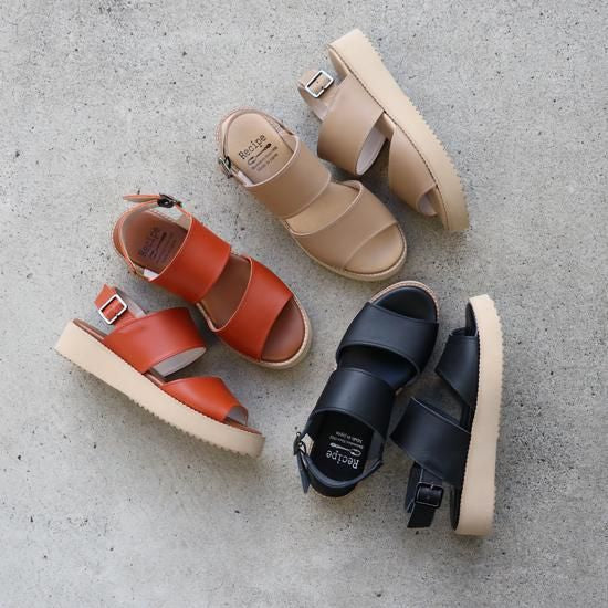 Thick-soled leather sandals RP-534