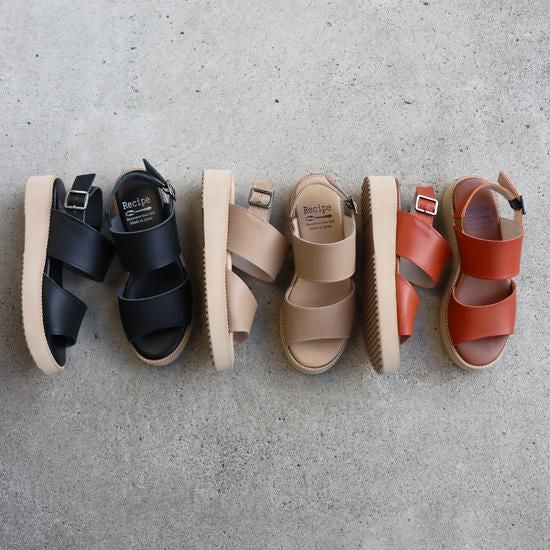 Thick-soled leather sandals RP-534