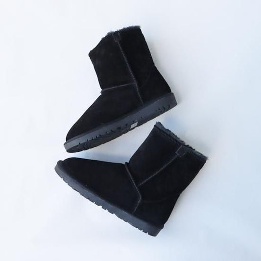 【アウトレット】牛革ムートンブーツ　ミディアム　RP-290o