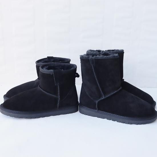 【アウトレット】牛革ムートンブーツ　ミディアム　RP-290o